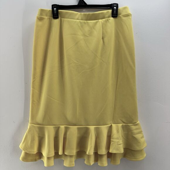 C EST 1946 Women Ruffle Hem Skirt Sz L (12-14) - Picture 4 of 10